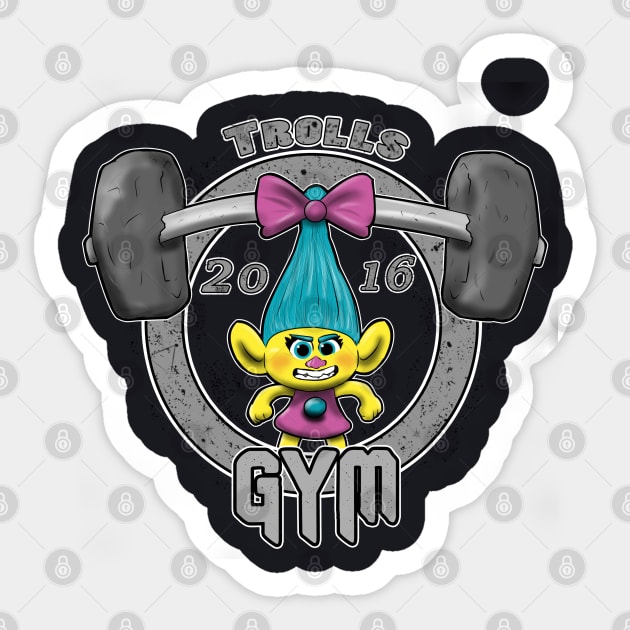 Trolls Gym Sticker by MarianoSan